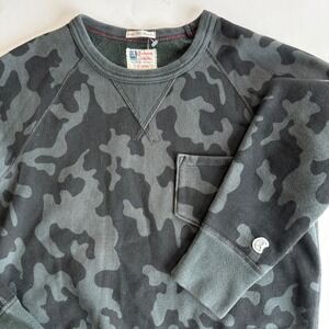 Champion Todd Snyder Camo‎ Pocket Sweatshirt Small Crew Neck Pullover